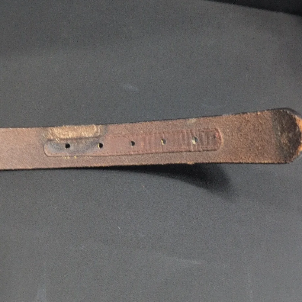 VINTAGE Nocona Tooled Leather Belt